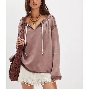 Free People Drawstring Pullover Hoodie
